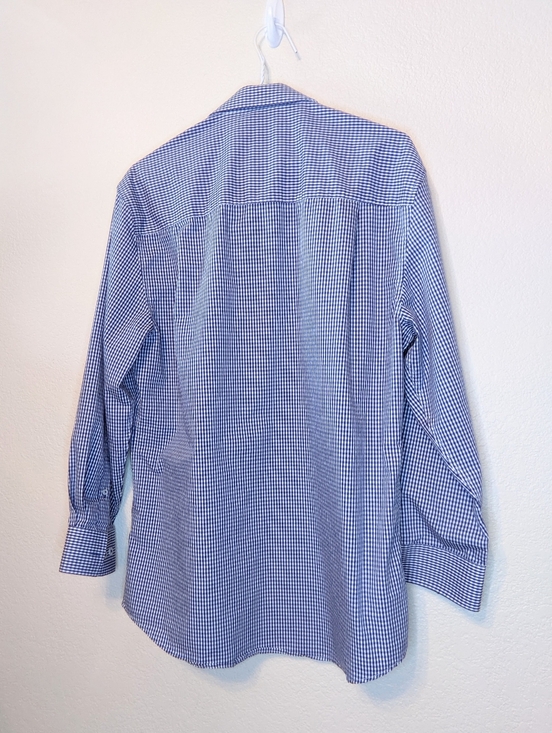 NICK GRAHAM EVERYWHERE Checked Long Sleeve Cotton Shirt Large - Picture 3 of 4